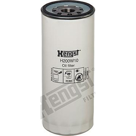 Filtru ulei Oil filter filet RVI ARES C FR1 G ILIADE KERAX MAGNUM MAJOR MANAGER MAXTER MIDLINER MIDLUM PR PREMIUM R VOLV RENAULT TRUCKS C, 10.1982 - 10.1998 Hengst Filter H200W10