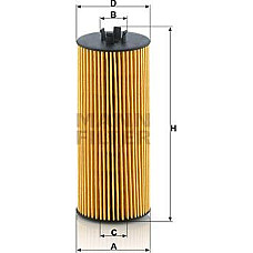 Filtru ulei MERCEDES-BENZ S-CLASS (C216), Compartiment, 05.2006 - 12.2013 Mann-Filter HU 6008 z