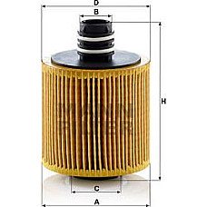 Filtru ulei ALFA ROMEO GIULIETTA MITO DODGE JOURNEY FIAT 500L 500X BRAVO II DOBLO DOBLO CARGO DUCATO FREEMONT GRA FIAT FREEMONT (345_), Turism, 08.2011 - Mann-Filter HU 8006 z
