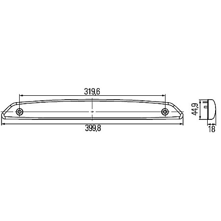 Stop suplimentar Lampa STOP Dreapta Stanga 12V rosu HELLA 2DA343 800 001
