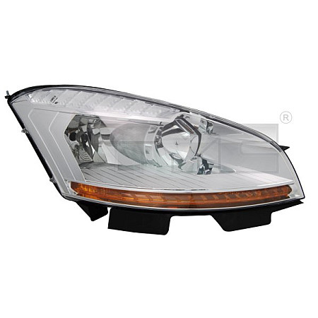 Far Lampa frontala Dreapta H1/H6W/H7 electric cu motor culoare insert: cromat culoare semnalizator: portocaliu CITROEN C4 GRAND PICASSO I C4 PICASSO I TYC TYC 20-11255-05-2