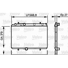 Radiator, racire motor Radiator motor  DS DS 4 DS 5 CITROEN BERLINGO BERLINGO MULTISPACE BERLINGO/MINIVAN C2 C2 ENTERPRISE C4 C4 GRAND PICASSO I C4 GRAND PICASSO II C4 I C4 II 1.4-Electric VALEO VAL734338