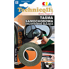 Banda adeziva 1buc culoare: negru lungime: 15m latime: 19mm aplicatie: materiale plastice metal sticla foarte puternic pentru uz interior si exterior TECHNICQLL TE T-709