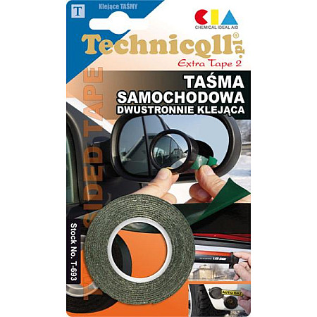 Banda adeziva 1buc culoare: negru lungime: 15m latime: 19mm aplicatie: materiale plastice metal sticla foarte puternic pentru uz interior si exterior TECHNICQLL TE T-709
