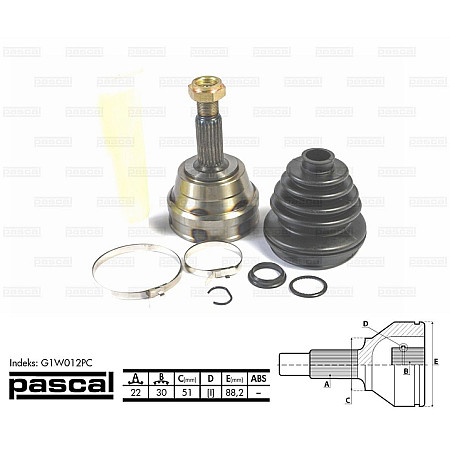 cap planetara VW CORRADO (53I) PASCAL G1W012PC