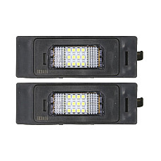 Elemente iluminare Licence plate lamp LED ligght colour: white set 12V with road approval BMW 1 E81 1 E87 1 F20 1 F21 6 F12 6 F13 6 GRAN COUPE F06 I3 I01 Z4 E89 06.04- M-TECH CLP003