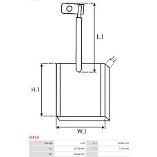 Perie, electromotor AS-PL JSX13