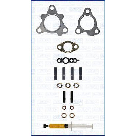 Set montaj. turbocompresor Turbocharger assembly kit with gaskets HYUNDAI ACCENT IV I30 I40 I CW IX35 KIA CARENS III CAREN KIA CARENS III (UN), Dubita, 05.2006 - Ajusa JTC12072