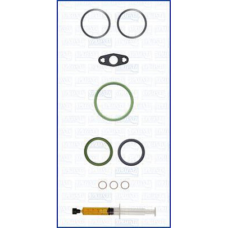 Set montaj. turbocompresor Turbocharger assembly kit with gaskets fits. BMW 5 G30 F90 5 G31 6 GRAN TURISMO G32 7 G11 G12 8 G14 F BMW 8 (G15, F92), Compartiment, 07.2018 - Ajusa JTC12323