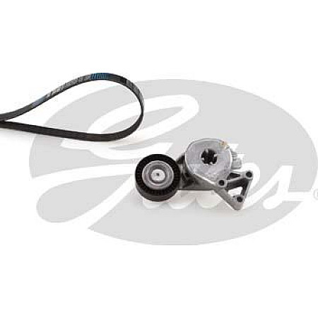 Set curea transmisie cu caneluri V-belts set with rollers fits. AUDI A3 TT SEAT ALHAMBRA CORDOBA CORDOBA VARIO IBIZA II LEON TOL VW BORA Variant (1J6), Turism, 05.1999 - 05.2005 Gates K046DPK1195