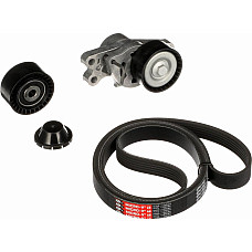 Set curea transmisie cu caneluri PEUGEOT BIPPER TEPEE (A), Turism, 04.2008 - Gates K036PK1565