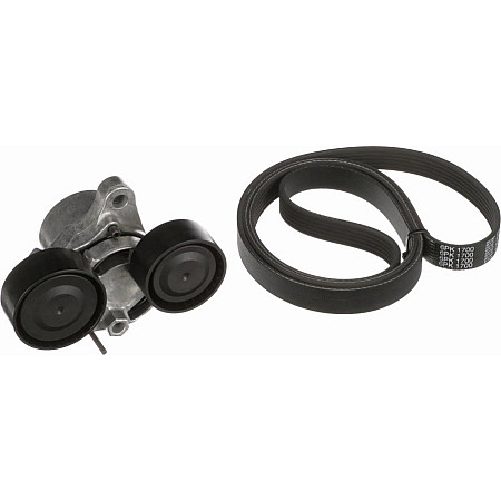 Set curea transmisie cu caneluri V-belts set with rollers fits. BMW 1 F20 1 F21 2 F22 F87 3 E90 3 E91 3 E92 3 E93 3 F30 F80 3 F3 BMW 6 - III (F12), Sabrioleta, 12.2010 - 06.2018 Gates K236PK1700