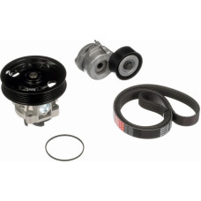 Pompa apa Set curea transmisie cu canel V-belts set with rollers ALFA ROMEO MITO FIAT FIORINO FIORINO-MINIVAN GRANDE P VAUXHALL CORSA Mk II (X01), Hatchback, 08.2000 - 04.2007 Gates KP16PK1320