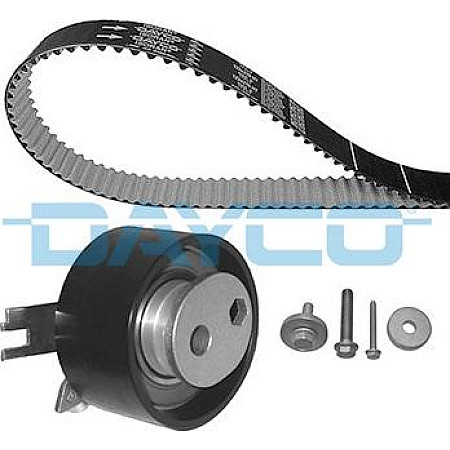 Set curea de distributie Set de sincronizare centura pinion NISSAN ALMERA II CUBE JUKE KUBISTAR MICRA III NOTE N RENAULT CLIO III Grandtour (KR0/1_), Turism, 02.2008 - Dayco KTB532