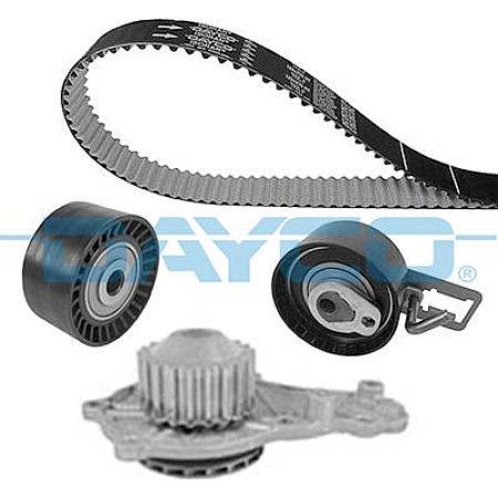 Set pompa apa curea dintata Set de distributie curea intinzator pompa de apa se potriveste. DS DS 3 CITROEN C3 II DS3 FORD FI PEUGEOT 208 (CR_), Hatchback Van, 10.2012 - Dayco KTBWP8570