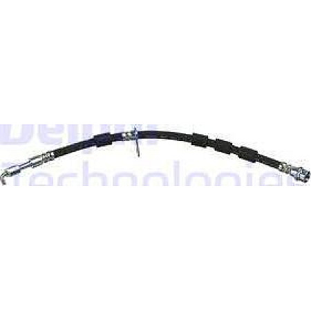 Furtun frana Furtun-conducta de frana flexibil Fata Stanga lungime 430mmdiametru 10mm M10x1-M10x1 FORD B-MAX FIES FORD FIESTA VI (CB1, CCN), Hatchback, 06.2008 - Delphi LH6987