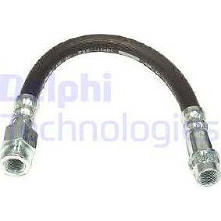 Furtun frana Furtun-conducta de frana flexibil Spate Dreapta-Stanga lungime 239mm M10x1-M10x1 DS DS 5 CITROEN BER PEUGEOT PARTNER (7*****), Cadru de sprijin, 01.2009 - Delphi LH6664