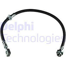 Furtun frana Furtun-conducta de frana flexibil Spate Stanga lungime 630mm M10-M10-M10x1 NISSAN CABSTAR NT400 CABS RENAULT TRUCKS MAXITY, 03.2007 - Delphi LH7180
