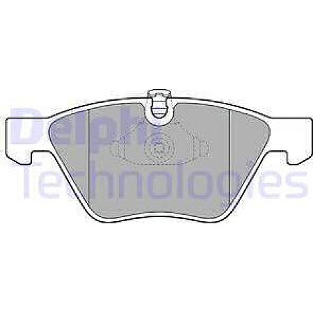 Set placute frana.frana disc Set placute frana Fata BMW 1 E81 1 E82 1 E87 1 E88 3 E90 3 E91 3 E92 3 E93 5 E60 5 E BMW 3 - V (E90), Sedan, 02.2004 - 02.2012 Delphi LP1956