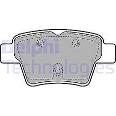 Set placute frana.frana disc Set placute frana Spate CITROEN C4 C4 I PEUGEOT 207 307 405 I 1.4-2.0D 07.88-12.15 PEUGEOT 307 CC (3B), Sabrioleta, 03.2003 - 06.2009 Delphi LP1926
