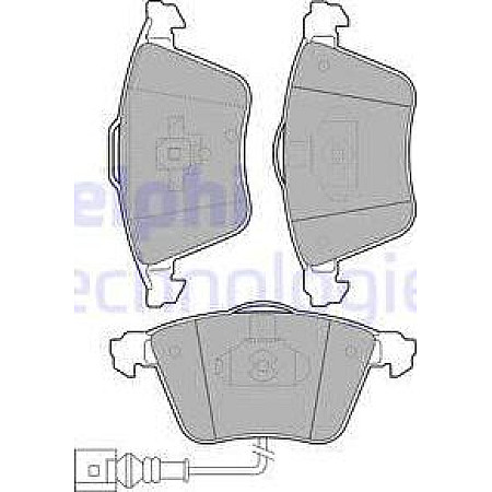Set placute frana.frana disc Set placute frana Fata AUDI A3 SEAT LEON SKODA SUPERB II VW EOS GOLF V GOLF VI PASSA AUDI A3 II (8P7), Sabrioleta, 04.2008 - 05.2013 Delphi LP1921
