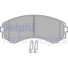 Set placute frana.frana disc Set placute frana Fata ISUZU D-MAX I MITSUBISHI ENDEAVOR GRANDIS PAJERO CLASSIC PAJE MITSUBISHI PAJERO SPORT I (K7_, K9_), Crossover, 07.1996 - Delphi LP1462