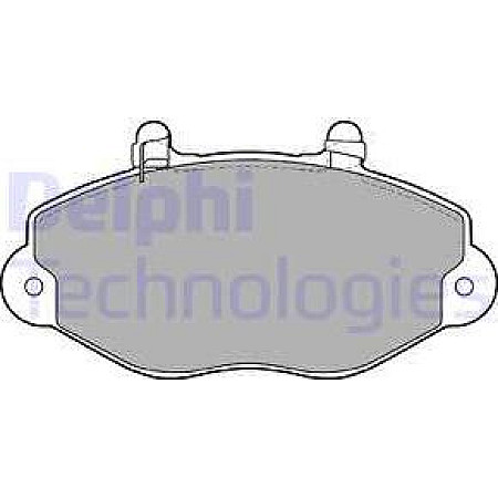 Set placute frana.frana disc Set placute frana Fata FORD TRANSIT TRANSIT TOURNEO 2.0-2.4D-2.5D 08.91-12.00 FORD TRANSIT (E_), Autobuz, 06.1994 - 07.2000 Delphi LP1418