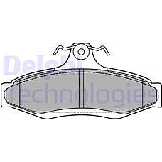 Set placute frana.frana disc Set placute frana Spate DAEWOO KORANDO LEGANZA NUBIRA TACUMA - REZZO 1.6-3.2 04.97- CHEVROLET ZAFIRA (F75), Dubita, 02.1999 - 12.2012 Delphi LP1424