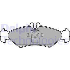 Set placute frana.frana disc Set placute frana Spate MERCEDES SPRINTER 2-T B901 B902 SPRINTER 3-T B903 SPRINTER 4 VW LT 28-46 II (2DA, 2DD, 2DH), Van, 04.1996 - 07.2006 Delphi LP1595