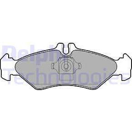 Set placute frana.frana disc Set placute frana Spate MERCEDES SPRINTER 2-T B901 B902 SPRINTER 3-T B903 SPRINTER 4 VW LT 28-46 II (2DA, 2DD, 2DH), Van, 04.1996 - 07.2006 Delphi LP1595