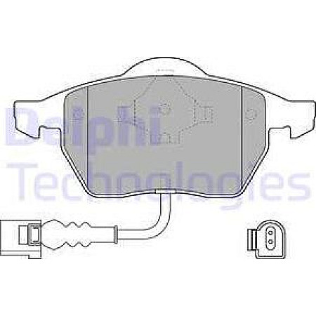 Set placute frana.frana disc Set placute frana Fata AUDI A3 TT SEAT IBIZA III LEON TOLEDO II SKODA OCTAVIA I VW B AUDI TT (8N3), Compartiment, 10.1998 - 06.2006 Delphi LP1525