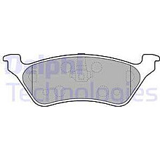 Set placute frana.frana disc Set placute frana Spate CHRYSLER RAM VOYAGER III VOYAGER IV DODGE CARAVAN JEEP CHERO DODGE CARAVAN (RG_), Dubita, 02.2000 - 12.2007 Delphi LP1694