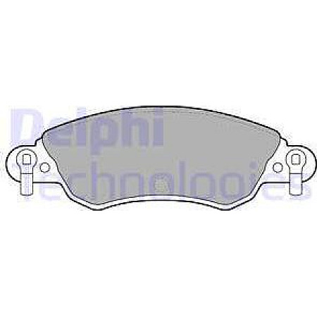 Set placute frana.frana disc Set placute frana Fata CITROEN C5 I C5 II 1.8 03.01- CITROEN C5 II (RC_), Hatchback, 08.2004 - Delphi LP1656