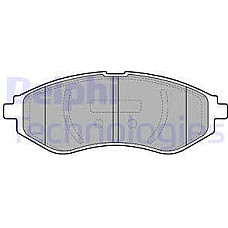 Set placute frana.frana disc Set placute frana Fata CHEVROLET AVEO - KALOS DAEWOO KALOS 1.2-1.5 09.02- CHEVROLET AVEO II (T250, T255), Hatchback, 06.2006 - Delphi LP1895