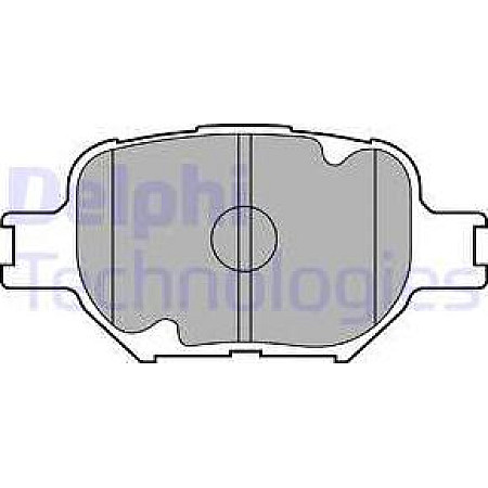 Set placute frana.frana disc Set placute frana Fata TOYOTA CELICA COROLLA VERSO 1.8-2.0D 08.99-09.05 TOYOTA CALDINA III (_T24_), Turism, 09.2002 - 06.2007 Delphi LP1804