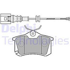 Set placute frana.frana disc Set placute frana Spate AUDI A1 A2 A3 TT RENAULT TWINGO II SEAT ALTEA ALTEA XL AROSA PEUGEOT 207 SW (WK_), Turism, 02.2007 - 12.2013 Delphi LP1815