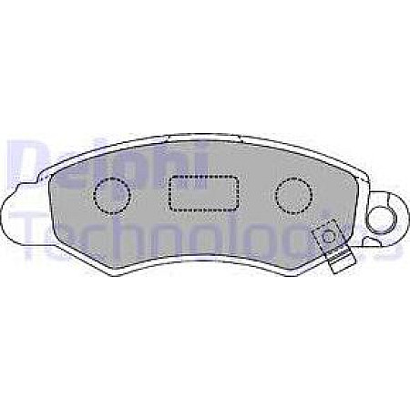 Set placute frana.frana disc Set placute frana Fata se potriveste. SUBARU JUSTY II JUSTY III SUZUKI SWIFT SWIFT II 1.0-1.6 03.8 SUBARU JUSTY III (G3X), Hatchback, 09.2003 - Delphi LP1318