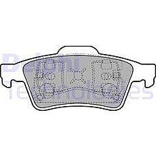 Set placute frana.frana disc Set placute frana Spate se potriveste. VOLVO C30 C70 II S40 II V50 FORD FOCUS C-MAX TOURNEO CONNEC MAZDA 5 (CW), Dubita, 06.2010 - Delphi LP1701