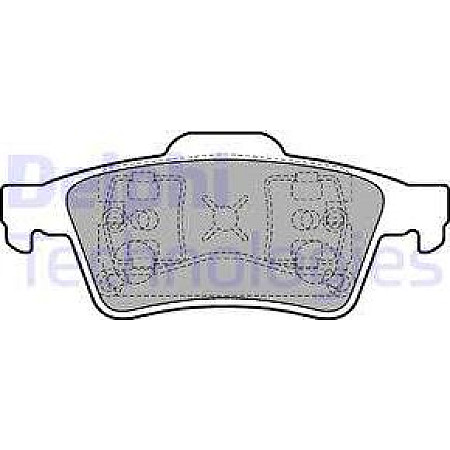 Set placute frana.frana disc Set placute frana Spate se potriveste. VOLVO C30 C70 II S40 II V50 FORD FOCUS C-MAX TOURNEO CONNEC FORD KUGA II (DM2), Crossover, 05.2012 - Delphi LP1701