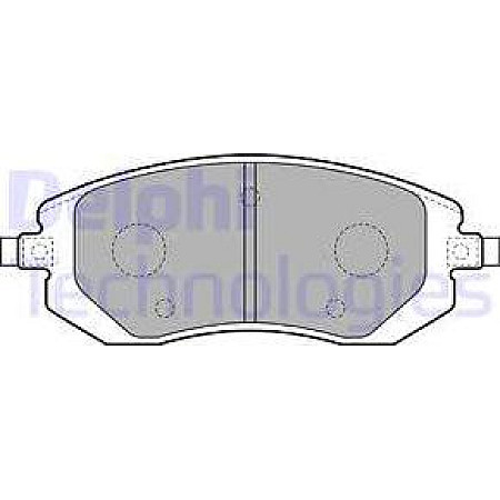Set placute frana.frana disc Set placute frana Fata SUBARU BRZ FORESTER IMPREZA LEGACY IV LEGACY V OUTBACK XV TOY SUBARU IMPREZA (GP_), Hatchback, 10.2011 - Delphi LP1718