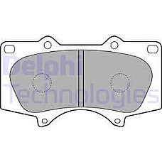 Set placute frana.frana disc Set placute frana Fata LEXUS GX LX MITSUBISHI PAJERO IV TOYOTA 4 RUNNER IV 4 RUNNER TOYOTA LAND CRUISER PRADO III (_J12_), Crossover, 09.2002 - 12.2010 Delphi LP1782