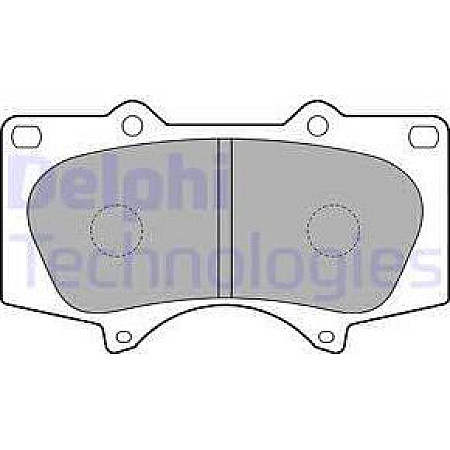 Set placute frana.frana disc Set placute frana Fata LEXUS GX LX MITSUBISHI PAJERO IV TOYOTA 4 RUNNER IV 4 RUNNER TOYOTA LAND CRUISER PRADO III (_J12_), Crossover, 09.2002 - 12.2010 Delphi LP1782