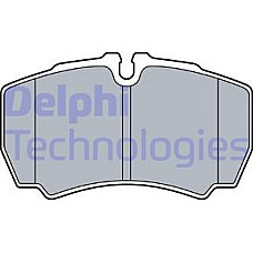 Set placute frana.frana disc Set placute frana Spate IVECO DAILY VI 2.3D-Electric 03.14- IVECO DAILY V, Camion de gunoi, 09.2011 - 02.2014 Delphi LP3573