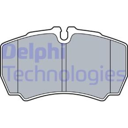 Set placute frana.frana disc Set placute frana Spate IVECO DAILY VI 2.3D-Electric 03.14- IVECO DAILY V, Camion de gunoi, 09.2011 - 02.2014 Delphi LP3573