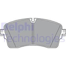 Set placute frana.frana disc Set placute frana Fata JAGUAR E-PACE LAND ROVER DEFENDER DISCOVERY SPORT DISCOVERY V LAND ROVER RANGE ROVER EVOQUE (L551), Crossover, 12.2018 - Delphi LP3395