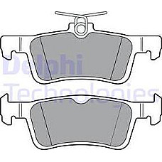 Set placute frana.frana disc Set placute frana Spate FORD FIESTA VII 1.0-1.5D 05.17- FORD FIESTA VII (HJ, HF), Hatchback, 05.2017 - Delphi LP3369