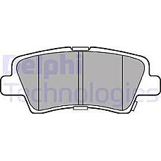 Set placute frana.frana disc Set placute frana Spate HYUNDAI IONIQ TUCSON TUCSON-SUV KIA SPORTAGE IV SSANGYONG XL HYUNDAI SONATA VI (YF), Sedan, 06.2009 - 12.2015 Delphi LP3309