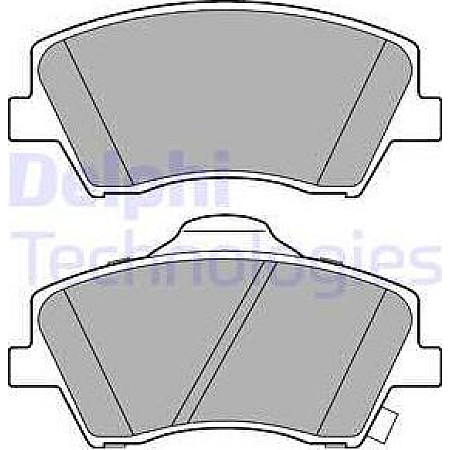 Set placute frana.frana disc Set placute frana Fata HYUNDAI ELANTRA VI IONIQ KIA NIRO 1.6-Electric 10.15- HYUNDAI ELANTRA (AD, ADA), Sedan, 09.2015 - Delphi LP3264