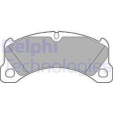 Set placute frana.frana disc Set placute frana Fata PORSCHE CAYENNE MACAN 2.0-4.8 06.10- PORSCHE PANAMERA Sport Turismo (971), Turism, 05.2017 - Delphi LP3217