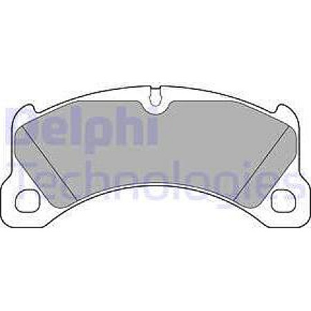 Set placute frana.frana disc Set placute frana Fata PORSCHE CAYENNE MACAN 2.0-4.8 06.10- PORSCHE PANAMERA Sport Turismo (971), Turism, 05.2017 - Delphi LP3217